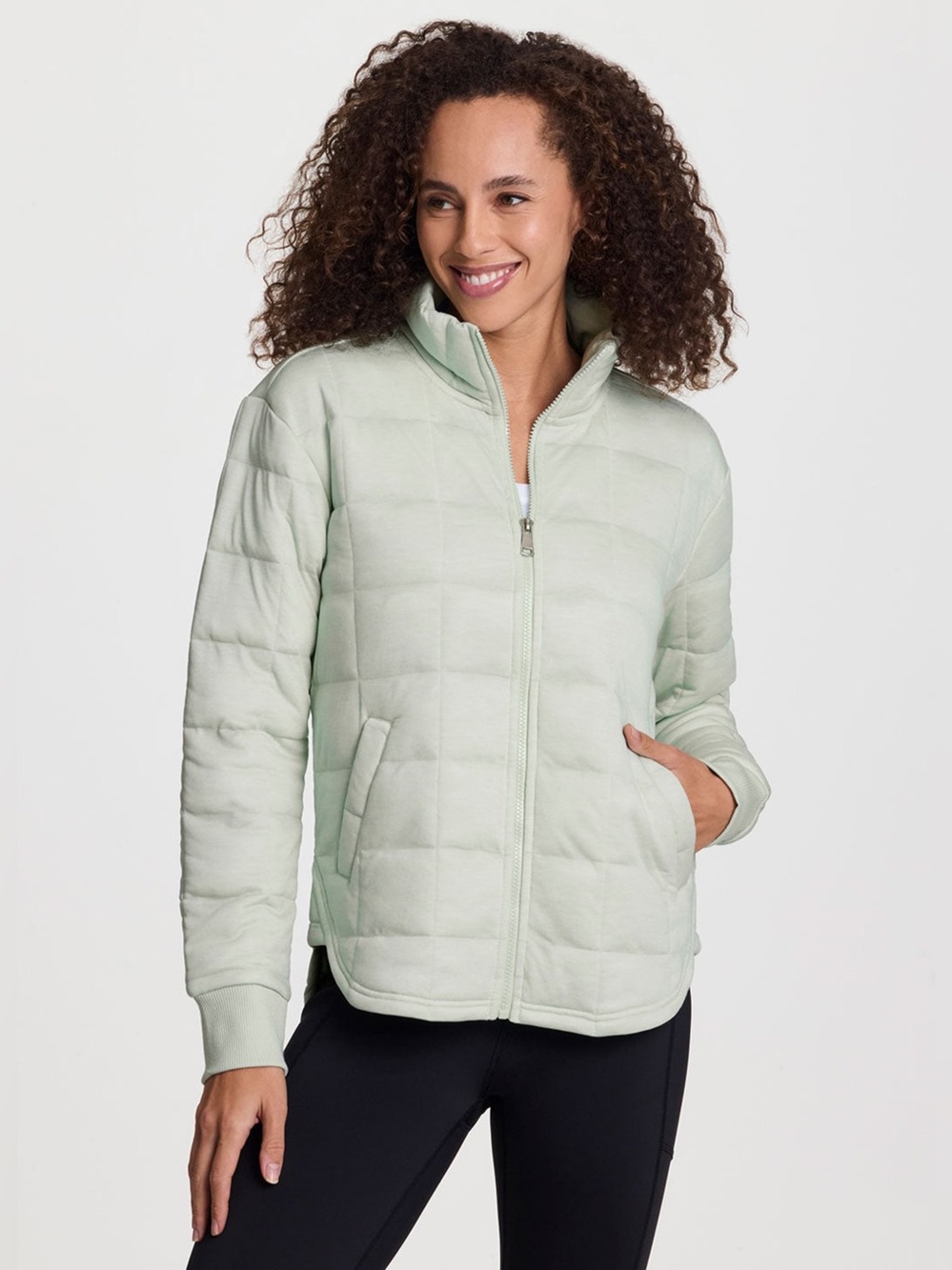 RBX Active Perfect Weekend Quilted Jacket in Cool Matcha NWT Small